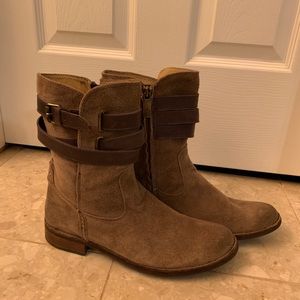 Bussola Sevilla booties, light brown 10